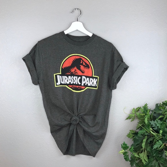 Jurassic Park Tops - Jurassic Park Oversized Graphic Short Sleeve Tee